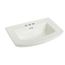 328 Barrett Pedestal Lavatory with 4" Faucet Holes (White)