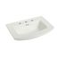 328 Barrett Pedestal Lavatory with 8" Faucet Holes (White)
