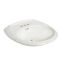 348 Maverick Pedestal Lavatory with 4" Faucet Holes (White)