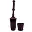 All Purpose Master Plunger w/ Air Relief Slot & Small Caddy (Plum)