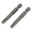1/4" #3 Phillips Chuck Driver Insert Bit, 1-15/16" Long (Pack of 2)