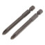 1/4" #2 Phillips Chuck Long Driver Insert Bit, 2-3/4" Long (Pack of 2)