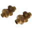 1/2" Sweat UB Full Port Balancing Union with 3, 1/4" Accessory Ports