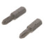 1/4" #2 Phillips Insert Bit, 1" Long (Pack of 2)