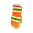 19261 Luminator High Visibility Full 360 Thermosock Lined Leather Palm Work Gloves (Large)