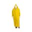 260C Classic Plus Waterproof Ankle Length Raincoat w/ Detachable Hood & Corduroy Collar, Yellow (Large)