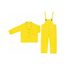 3003 Wizard Waterproof Rain Jacket w/ Detachable Hood & Bib Pants, Yellow (2XL)