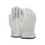 3255 Leather Drivers Fleece Insulated cowhide Leather Work Gloves w/ Straight Thumb (Large)