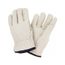 3255 Leather Drivers Fleece Insulated cowhide Leather Work Gloves w/ Straight Thumb (XL)