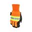 34411 Luminator High Visibility Thermosock Lined Leather Drivers Work Gloves w/ Waterproof Liner (XL)