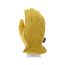 3555 Fleece Insulated Soft Select B Grade Deerskin Leather Drivers Work Gloves w/ Split Leather Back (Medium)