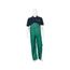 388BF Dominator Waterproof Rain Pants Bib without Fly, Green (XL)