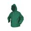 388JH Dominator Waterproof Rain Jacket w/ Zipper Front & Attached Hood, Green (Medium)