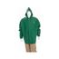 388JH Dominator Waterproof Rain Jacket w/ Zipper Front & Attached Hood, Green (3XL)