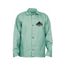 39030 Lightweight Cotton Welding Jacket w/ Anodized Snap Closures, Green (Medium)