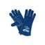 4600 Blue Beast Jersey Lined Leather Welding Work Gloves w/ Reinforced Palm & Thumb Strap (2XL)