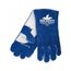 4602 Blue Beast Foam Lined Leather Welding Work Gloves w/ Reinforced Wing Thumb (XL)