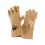 4620 Mustang Full Sock Jersey Lined Leather Welding Work Gloves w/ Reinforced Palm & Thumb Strap (XL)