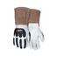 48406K Goatskin Leather Welding Work Gloves w/ Predator PD6 Back of Hand TPR Protection (Medium)