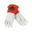 4840K Red Ram Goatskin Leather Welding Work Gloves w/ Kevlar Aramid Lining, 6" Cuff (Medium)