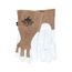 4891 Goatskin Palm Leather Welding Gloves w/ Split Leather Back & Drag Patch (Medium)