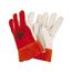 4921 Red Ram Cowhide Leather Double Palm Welding Work Gloves w/ Fleece Lined Palms (XL)