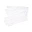 8771 Low Lint 100% Stretch Polyester Reversible White Inspectors Gloves w/ Finger Fourchettes, Small (Box of 12)