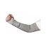 9318D7T 18" Safety CutPro Series 7 Gauge Dyneema Cut Resistant Sleeve w/ Thumb Hole, Cut Level 2 (Gray)