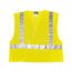 CL2ML Luminator High Visibility Breathable Mesh Safety Vest w/ Silver Reflective Stripes, Lime (3XL)