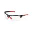 DM3 Dominator Anti-Fog Safety Glasses, Clear Lens (Gun Metal/Red)
