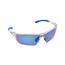 DM3 Dominator Anti-Reflective Safety Glasses, Uncoated Blue Diamond Mirror Lens (Clear/ Blue)