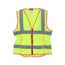 LVCL2ML Luminator High Visibility Breathable Mesh Safety Vest w/ Reflective Stripes, Lime (Small)