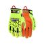 PD4900 Predator Mechanic Work Gloves, Kevlar Aramid Liner, TPR Back, High Visibility, Impact 1 (Medium)