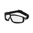 RT1 Safety Glasses w/ Interchangeable Head Band, Duramass Anti-Fog Foam Lined Gray Lens (Silver)