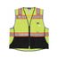 SURVCL2LS Luminator High Visibility Reflective Surveyor Safety Vest w/ Zipper, Lime/Black (XL)