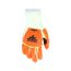UT1955 UltraTech Mechanic Work Gloves, HyperMax HPPE, Nitrile Foam Coated, TPR Back, Lime/Orange (Large)