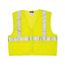 VCL2MLFR Luminator High Visibility Reflective Safety Vest w/ Silver Stripes, Limited Flammability, Lime (Medium)