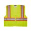 VWCCL2LFR Luminator High Visibility Reflective Safety Vest w/ Orange Silver Stripes, Limited Flammability, Lime (2XL)