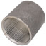 2-1/2" Black Steel Merchant Coupling Taper Tapped