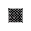 5" x 5" MD 5 Complete Kit w/ Moor Pattern Decorative Plate w/ PVC Drain Body, 2" Outlet (Polished Stainless)