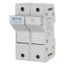 Fuse Holder, 2 Pole, DIN Rail Mount, 600 VAC/VDC, 30A, US3J2