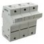 Fuse Holder, 3 Pole, DIN Rail Mount, 600 VAC/VDC, 60A, US6J3