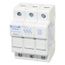 Fuse Holder, 3 Pole, DIN Rail Mount, 600 VAC/VDC, 30A, USCC3