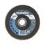 6" Flapper Plus Flap Disc, 7/8" Arbor Hole, 60 Grit, Zirconia Alumina (Type 29)