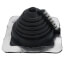 5/8" to 4" Square Multi-Flash Master Flash w/ Retrofit Option for Metal Roofs, Model #2 (Black EPDM)