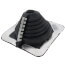5/8" to 4" Square Multi-Flash Master Flash w/ Retrofit Option for Metal Roofs, Model #2 (Black EPDM)