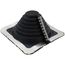 Closed to 5-3/4" Square Multi-Flash Master Flash w/ Retrofit Option for Metal Roofs, Model #3 (Black EPDM)