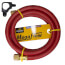 3/8" MegaFlow High-Speed Dual-Purpose Hose, 6', 3/8" x 1/4" Flare (Red)