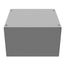 10" x 10" x 6" NEMA 1 Screw Cover Junction Box, Steel, Gray, No Knockouts, 10106-SC1-NK