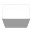 10" x 10" x 6" NEMA 1 Screw Cover Junction Box, Steel, Gray, 10106-SC1